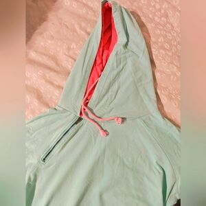 Double hooded sweatshirt. Light weight